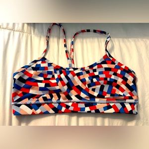 Lululemon Size 6 Worn Twice “Birthday” Print Mesh Sportsbra